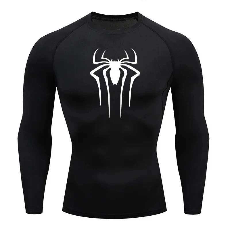 Gym Fitness Compression Men T Shirt Quick Dry Mens Running Tee Rashgard Jiu Jitsu Tight T-shirts Men Exercise Jerseys Training