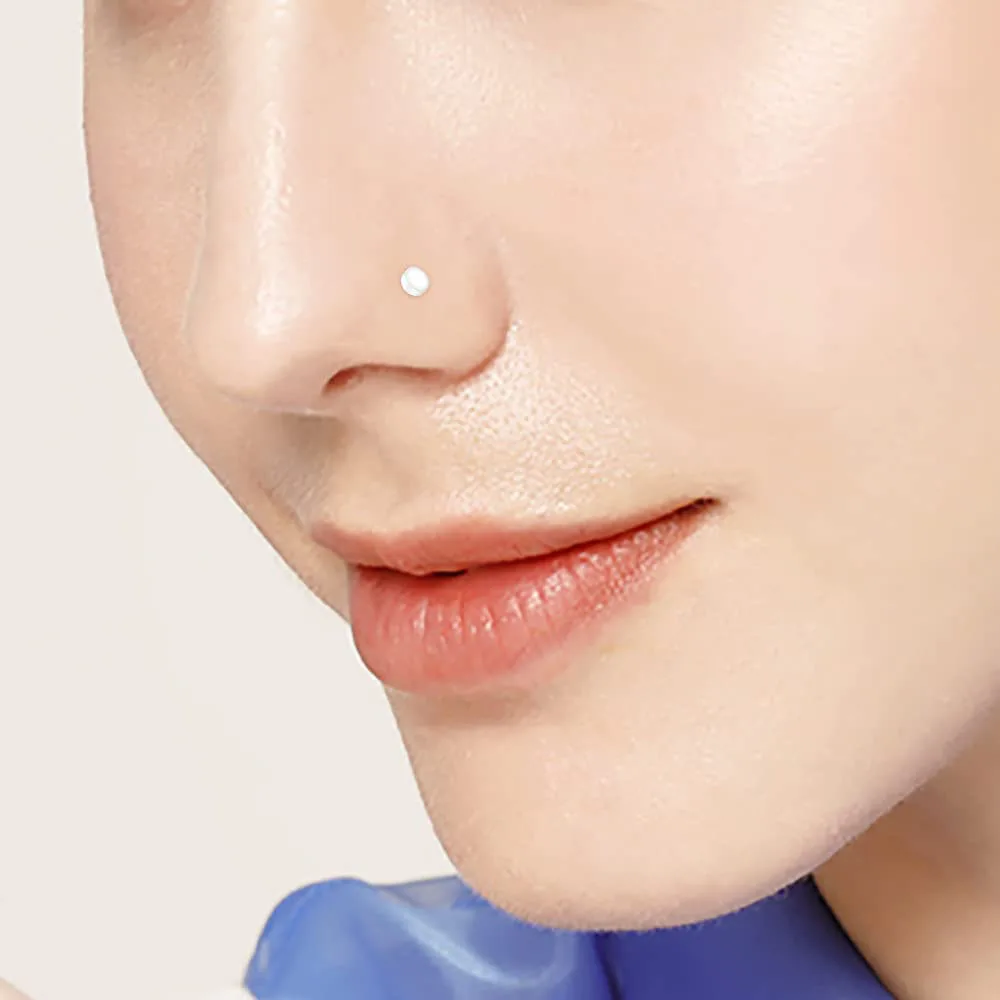 2pcs Clear Bioflex Nose Rings Belly Rings