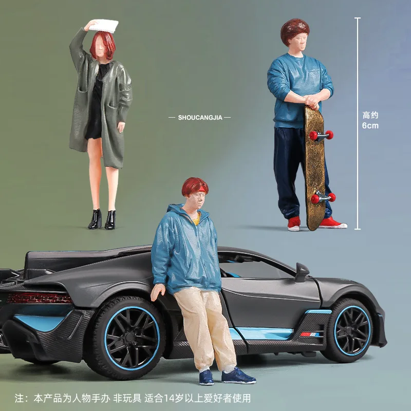 1:64 อะนิเมะอินเทรนด์รูปตุ๊กตามินิตุ๊กตา Miniature การถ่ายภาพ props ฉาก DIY ตารางทรายภูมิทัศน์เครื่องประดับของขวัญ