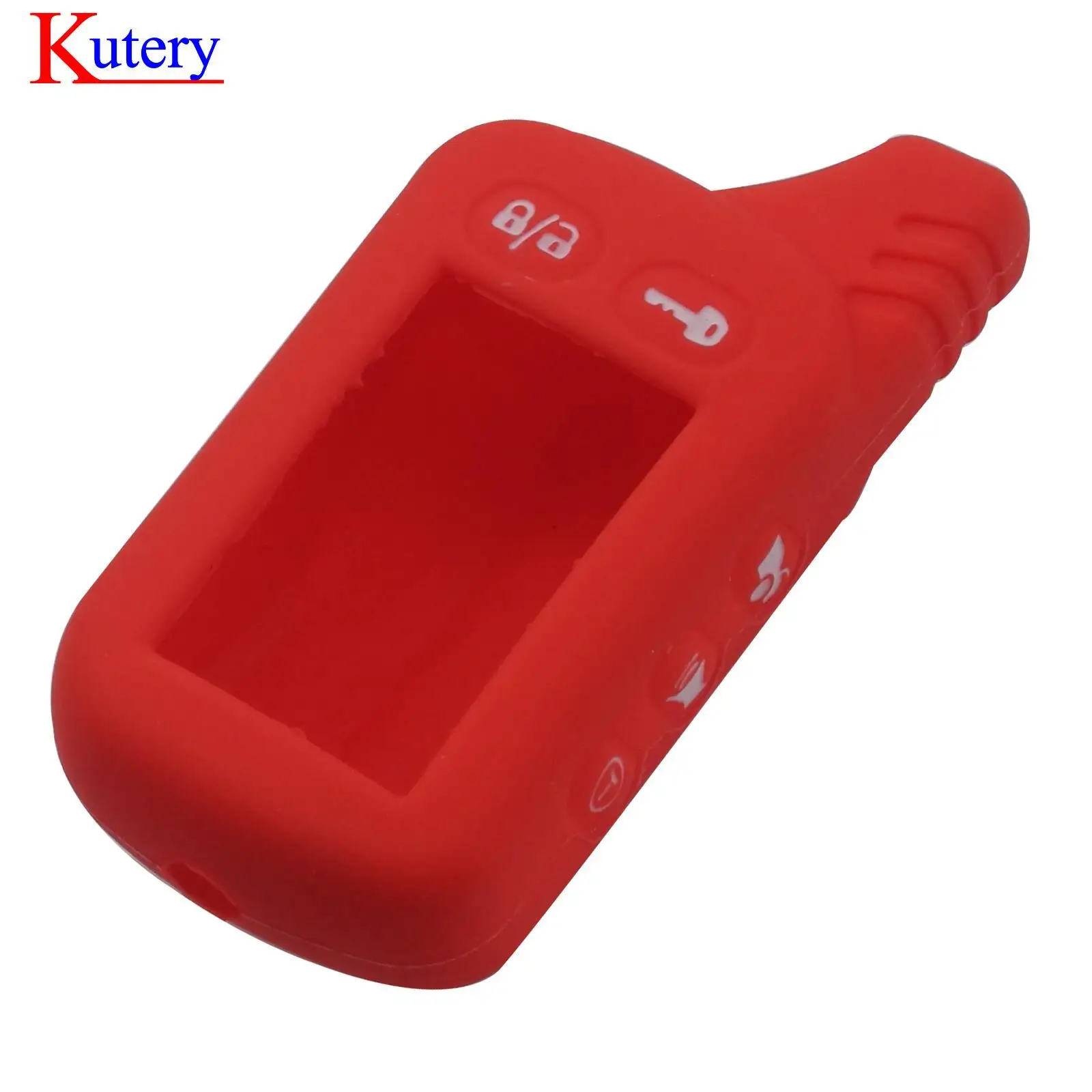 jingyuqin Color Silicone Remote Key Case Cover For Tomahawk TZ9010 SL-950 S-700 Scher-khan Two Way Car LCD Alarm Replacement