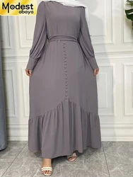 Skromny Abaya Ramadan Musulman De Mode suknia w stylu Maxi indyk Kaftan islamska odzież muzułmański dla kobiet hidżab sukienka Kaftan Vestidos