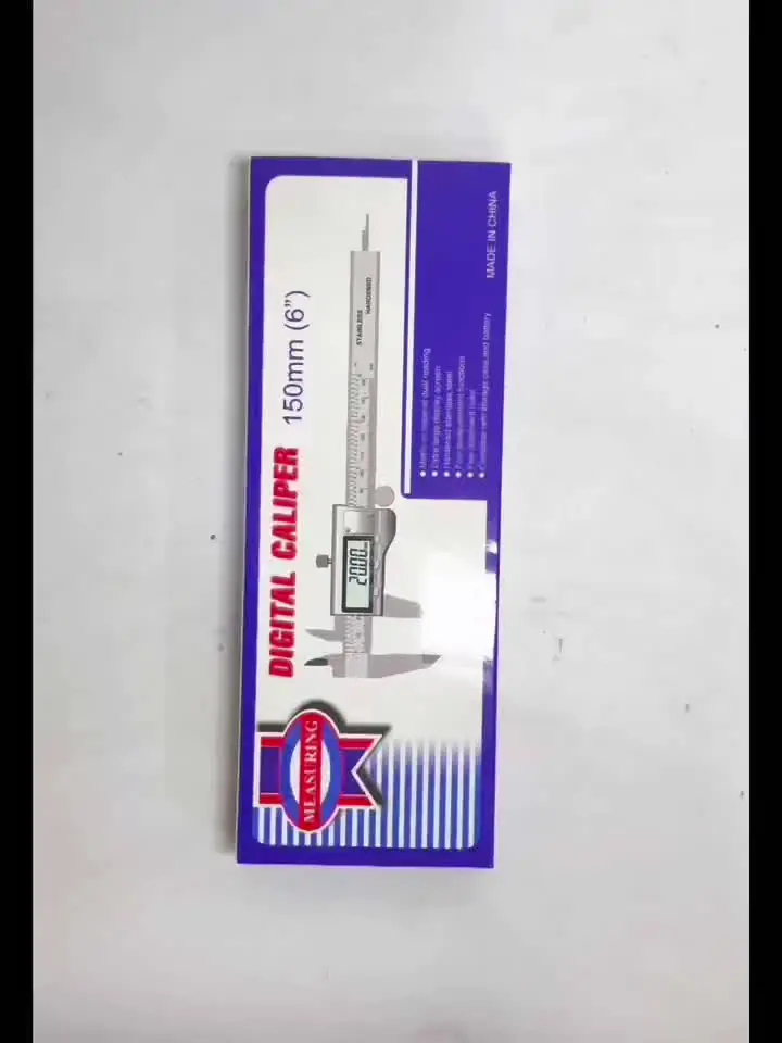 Calibrador Digital de Aleación de Zinc de 0-150 mm, Calibrador Metálico Profesional, Herramienta de Medición Vernier, Medidor de Espesor para Trabajos en Madera, Medidor de Profundidad