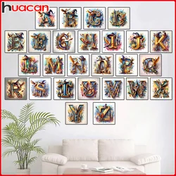 DIY Diamond Painting Landscape Mosaic 26 Letters Diamond Embroidery Eagle Sale Colorful Wall Decor