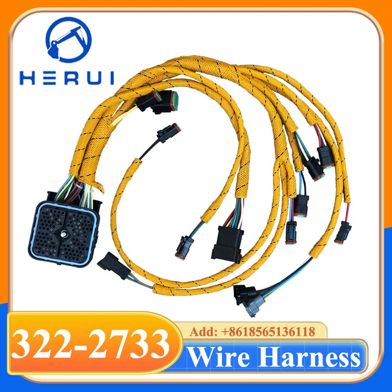 322-2733 3222733 C7 Excavator Loader Engine Wiring Harness 545C 535C 525C 962H 950H 329D 328D 326D 325D 324D