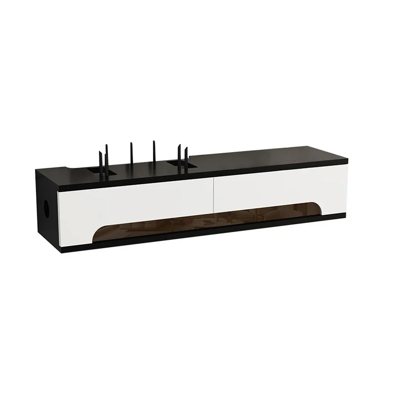 

wifi set-top box, router storage, wall hanging, no punching, TV cabinet, wire socket blocking decorative rack