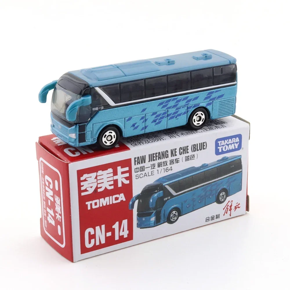 TAKARA TOMY Tomica  1/64 CN-02 TAXI POLICEC ChinaBus Red Flag Diecast Automotive Model Ornaments Cas Toys Gift Decorations