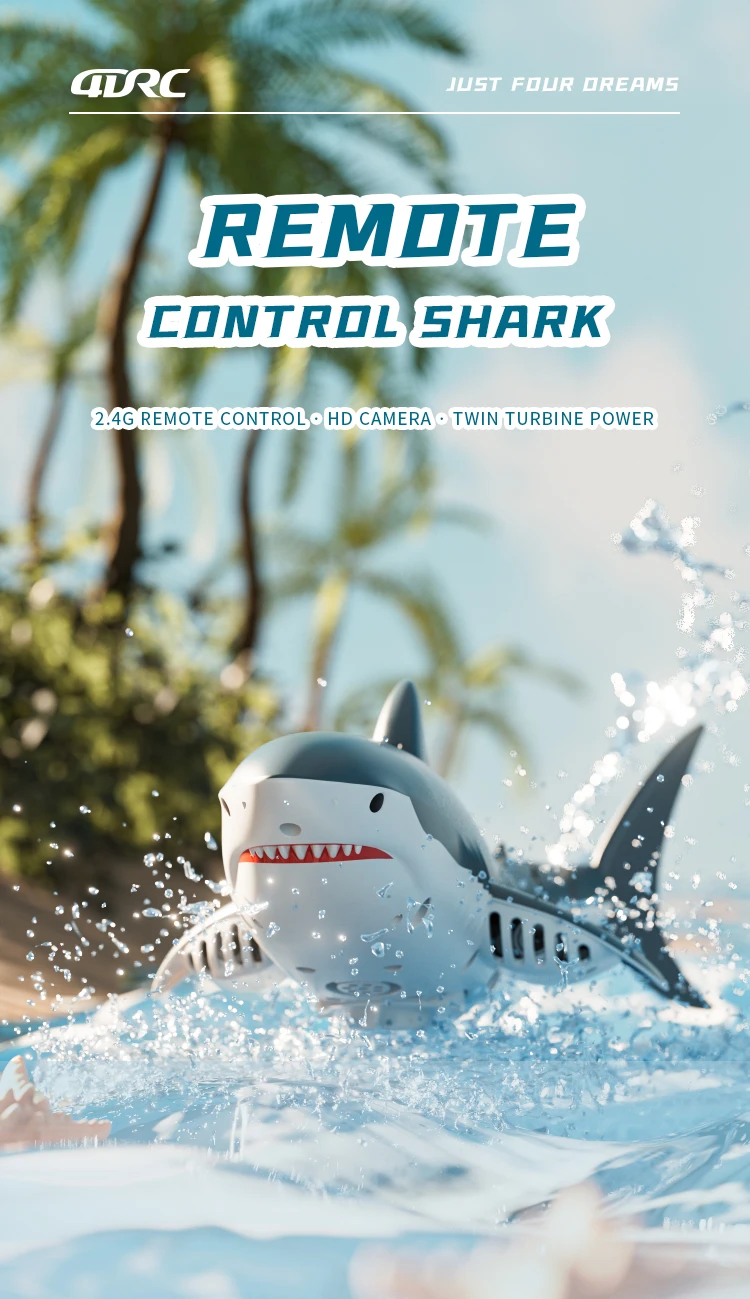 

4DRC S6 Boat Battery USB S6 RC Shark Remote Control RC Boat Shark Spare Parts Accessories 3.7V 1200Mah Battery USB For S6 Shark