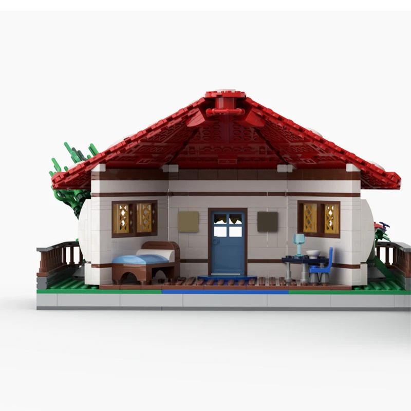 2106 pz MOC Fantasy Architettura Fungo Casa Stile di Fiaba Design FAI DA TE Modello Building Blocks Giocattoli Di Compleanno Regalo