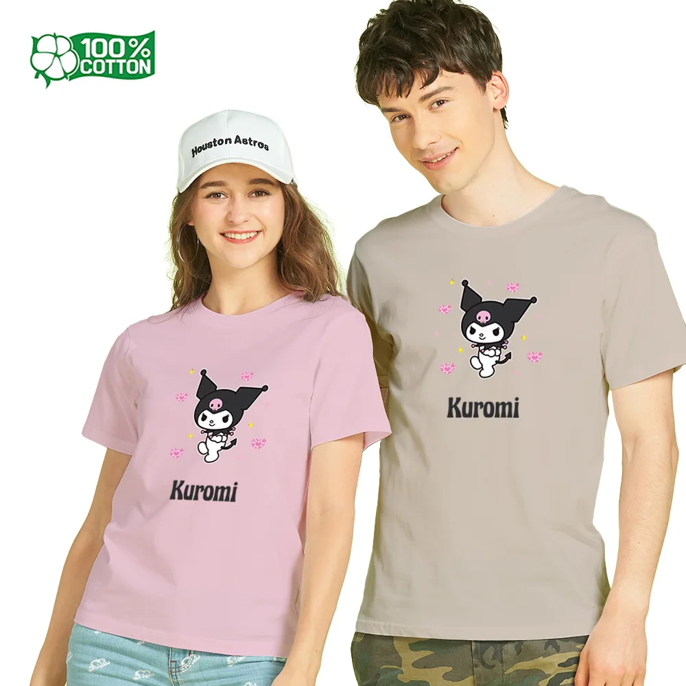 

Футболка Bad B*tch Kuromi Vibes — острая икона Sanrio на мягкой удобной хлопковой футболке унисекс с круглым вырезом