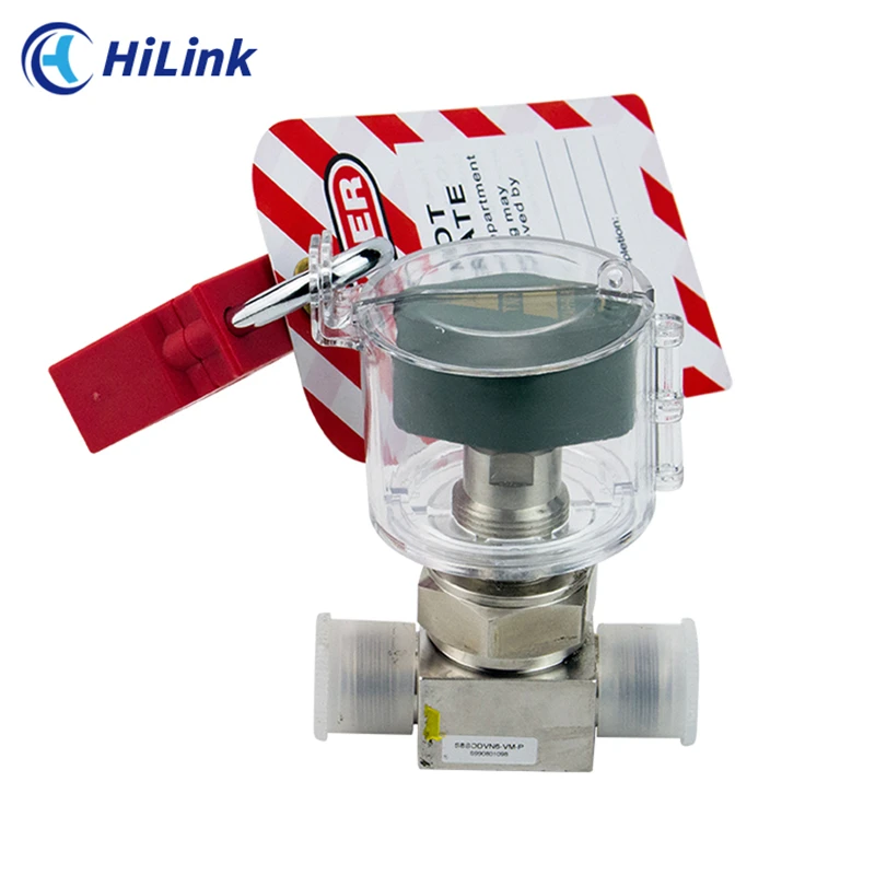 Safety Transparent Diaphragm Butterfly Handle Ball Valve Lockout Device