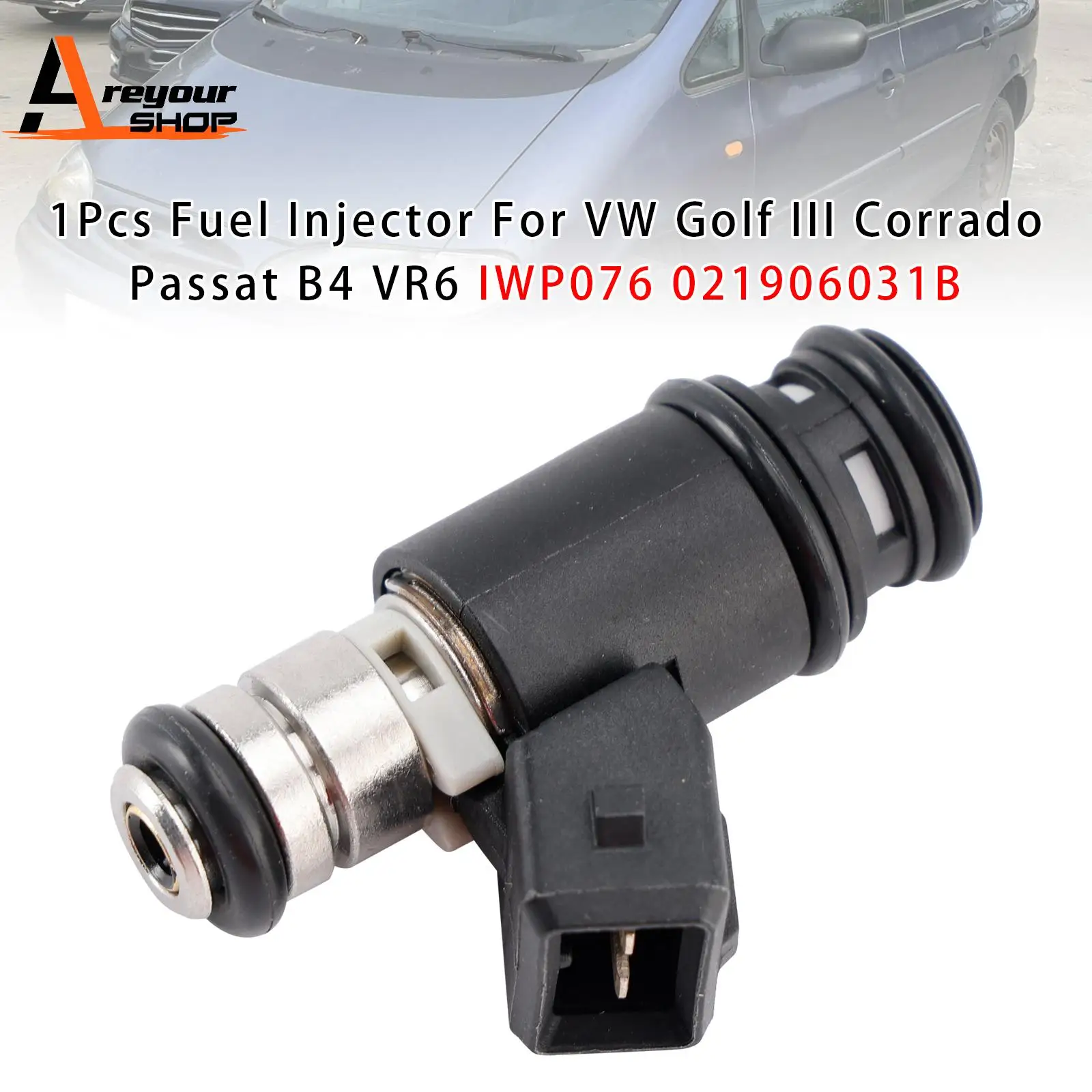 

Areyourshop 1Pcs Fuel Injector for VW Golf III Corrado Passat B4 VR6 IWP076 021906031B