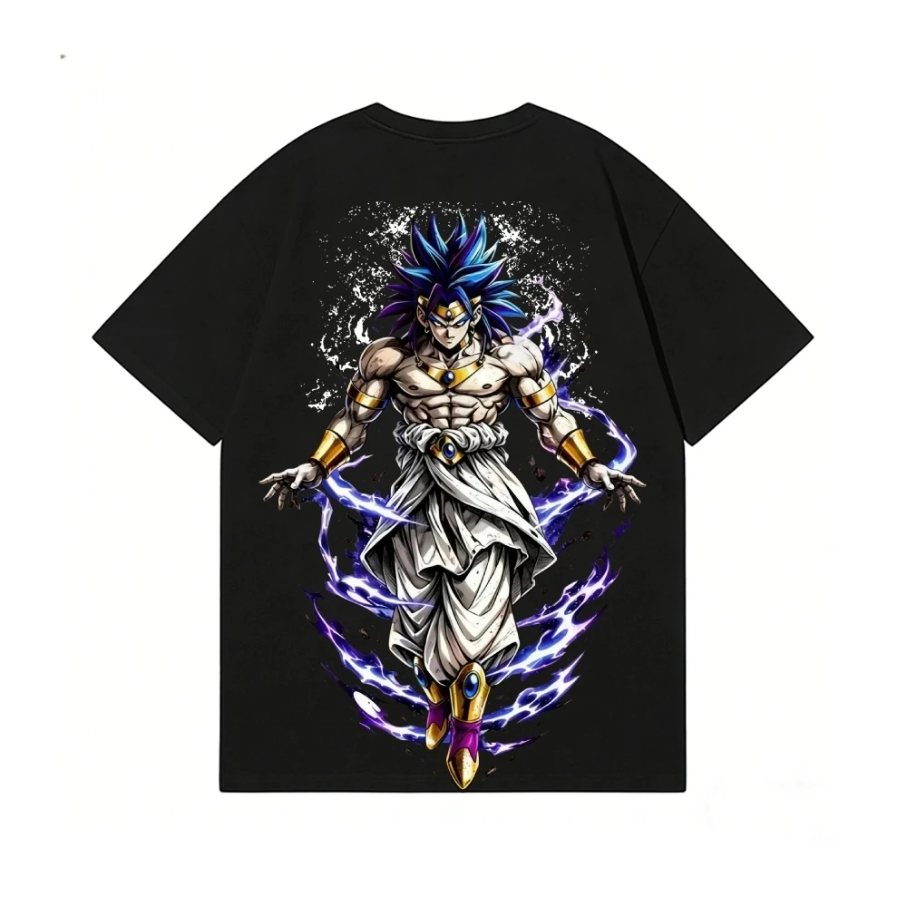 Dragon Ball Broly Back Art Cotton Tee High-quality Streetwear Men's Clothing and Women's Clothing 2026 Summer New T Shirt