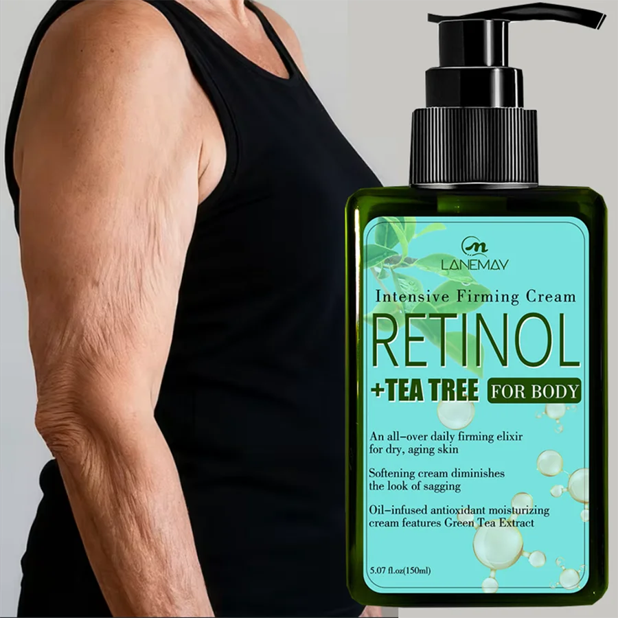 Retinol And Tea Tree Body Lotion Visibly Improves Firmness And Moisturizes The Skin, Suitable For Normal To Cellulite-Prone Skin