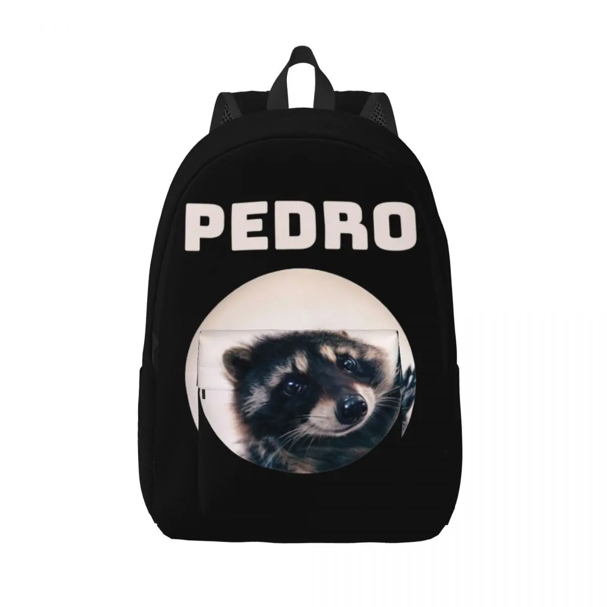 Pedro Racoon Dance Popular Internet Meme Backpack for Men Women Student Hiking Travel Daypack College Shoulder Bag Lightweight