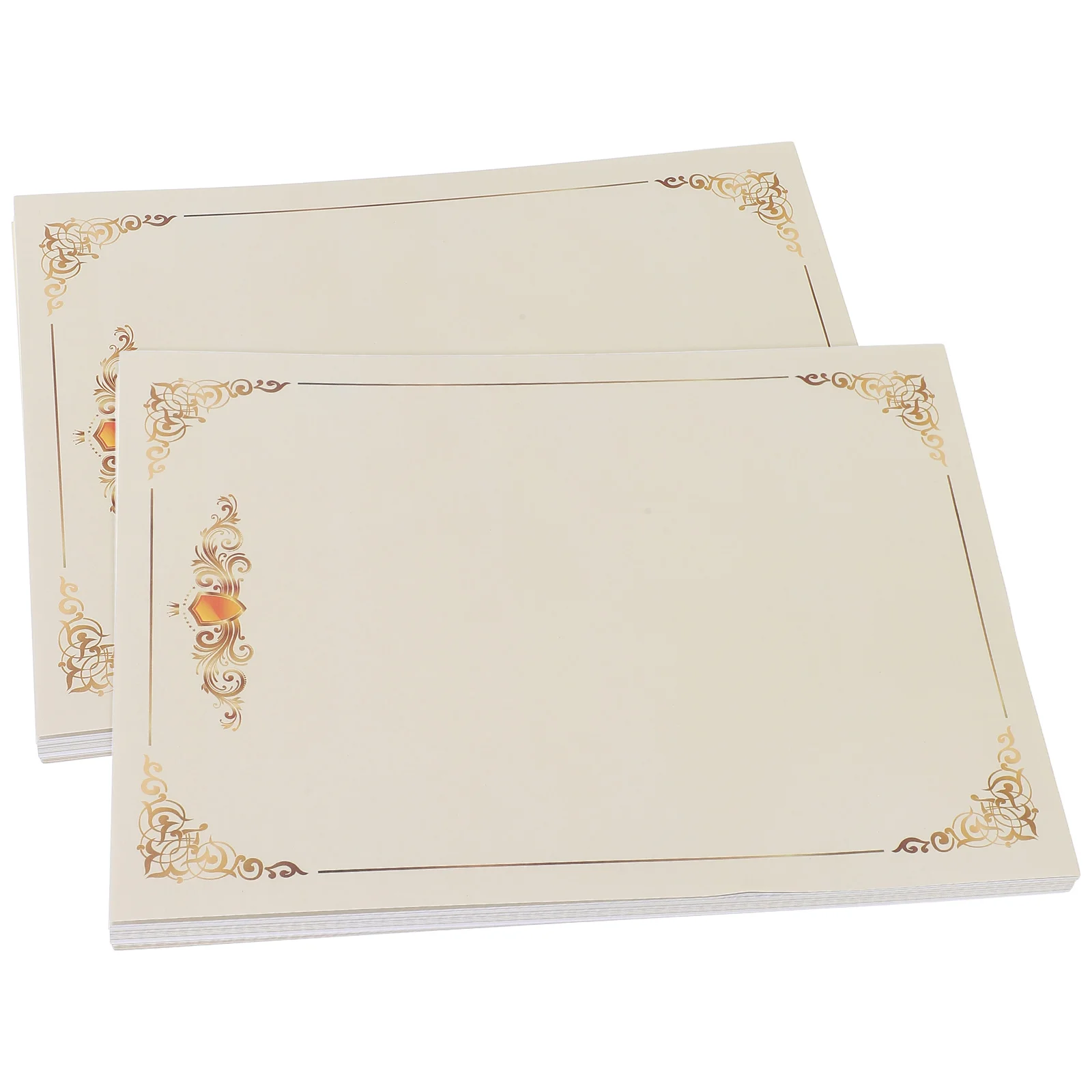 

Decorative Certificate Paper Blank Diploma Paper Quality Perfect For Volunteer Teacher Student Recognition