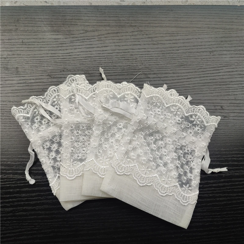 24pcs 10x14cm Jewelry Bags Organza Jewelry Bags Display Packaging Sachet Wedding/Christmas Gift Bags Sachet Organza Bag