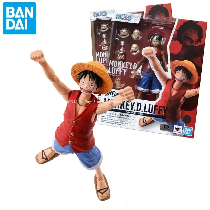 

In Stock Bandai S.H.Figuarts SHF One Piece Monkey D Luffy Romance Dawn Anime Action Figures Toys Collection Model Gifts for Boys