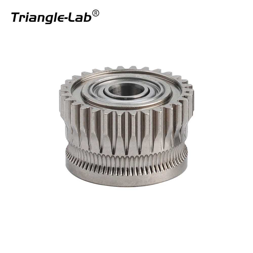 Trianglelab K1 GEAR All Metal Filament Drive Gear for Creality K1 / K1 Max EXTRUDER GEAR nickel-plated  High hardness