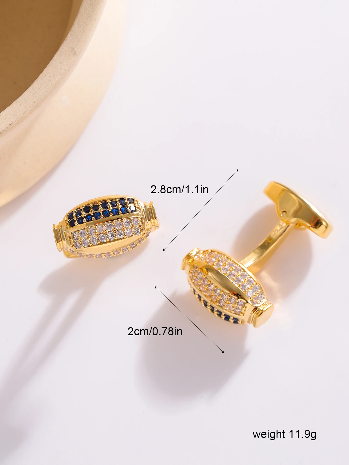 Cross-border men full of drilling bullets light luxury men's suit accessories Zircon French shirt Jewel sleeve nails cufflinks e