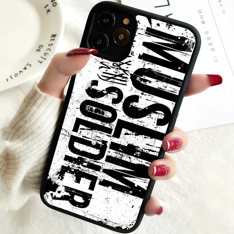 5 5S SE 2020 Phone Cover Case for iPhone 6 6S 7 8 PLUS X XS XR 11 12 13 MINI 14 PRO MAX Rubber  Islamic Muslim Surah Ikhlas