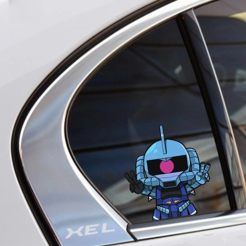 Mobile Suit Gundam Classic Zaku RX78 Cartoon Car Electric Car Sticker Body Side Door Decoration Waterproof Patch