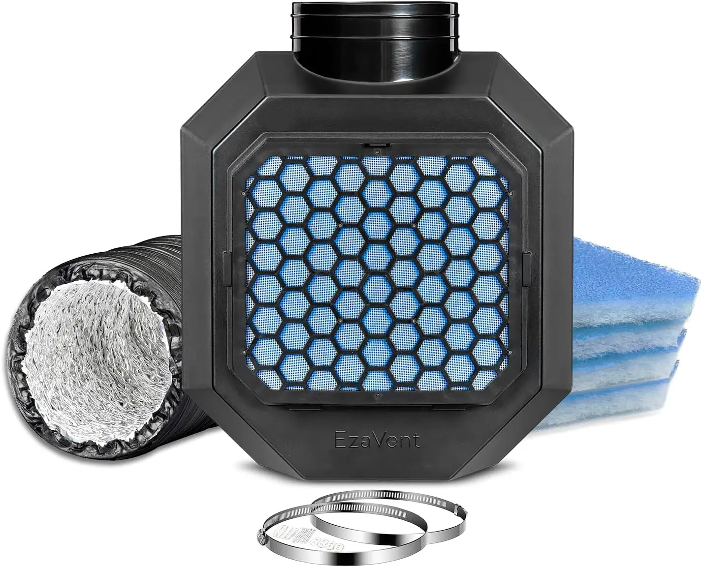 

Полный комплект для внутренней установки сушильной машины: 4 фильтра, алюминиевый ПВХ-шланг 2,4 м и фитинги для электрических сушилок - гарантия 1 год (черный)