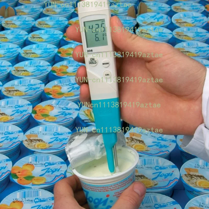 Industrial   PH2  IP68 Digital Professional PH Tester Meter For Semi-Solid Food Jelly Cream Meat Cheese Fruit Phmetro