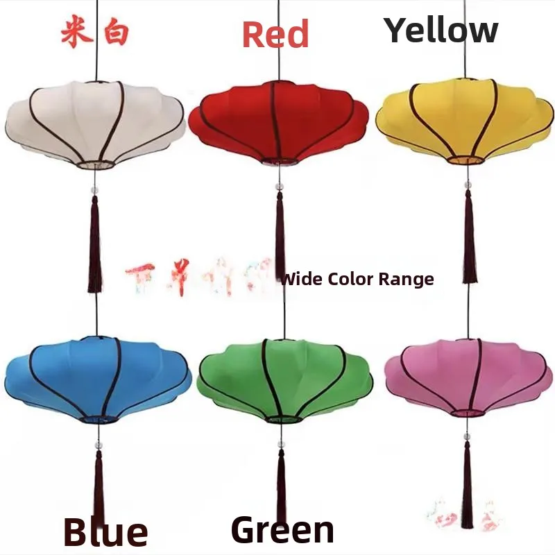 

Hand-Painted Non-Standard Hanging Lanterns Fabric Art Living Room Restaurant Decorative Hanging Hot Pot Creative Chinese Style