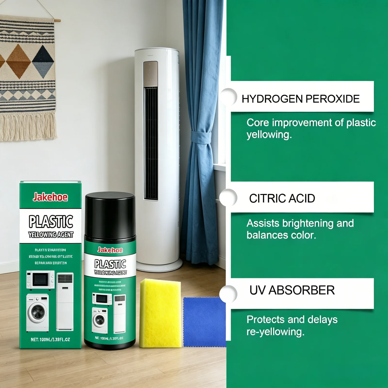 Household Plastic Refurbish Agent Yellowing Remover Scratch Repair Polish Restorer For Plastic Home Daily Maintenance Supplies