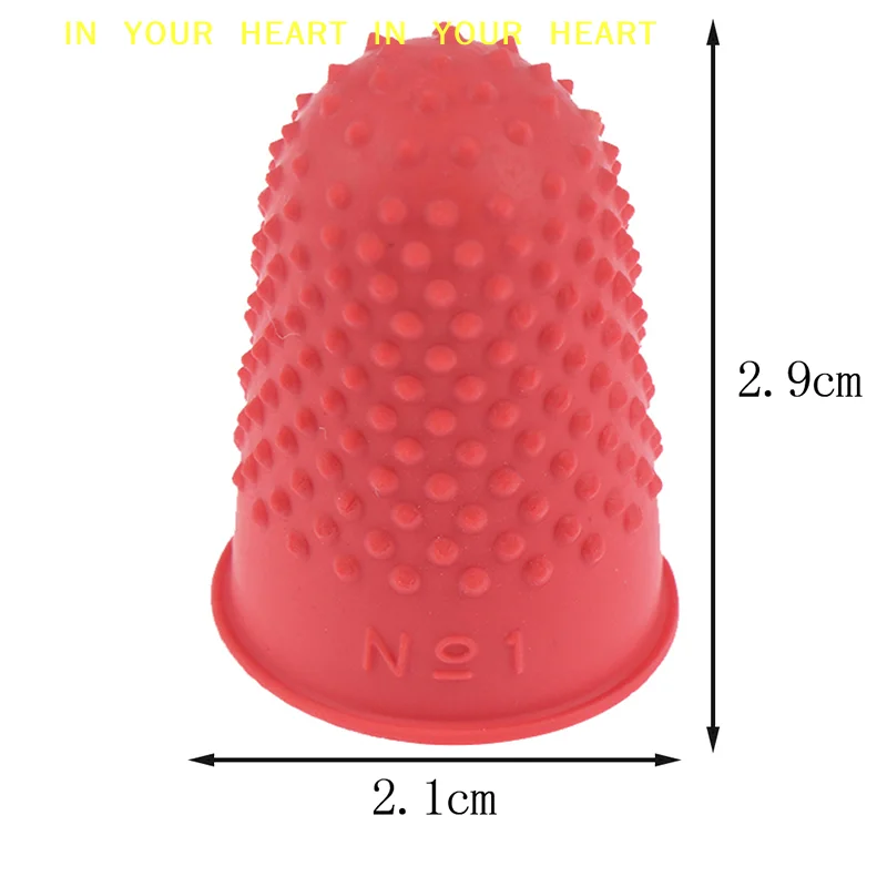 【X】5Pcs Counting Cone Rubber Thimble Protector Sewing Quilter Finger Tip Craft