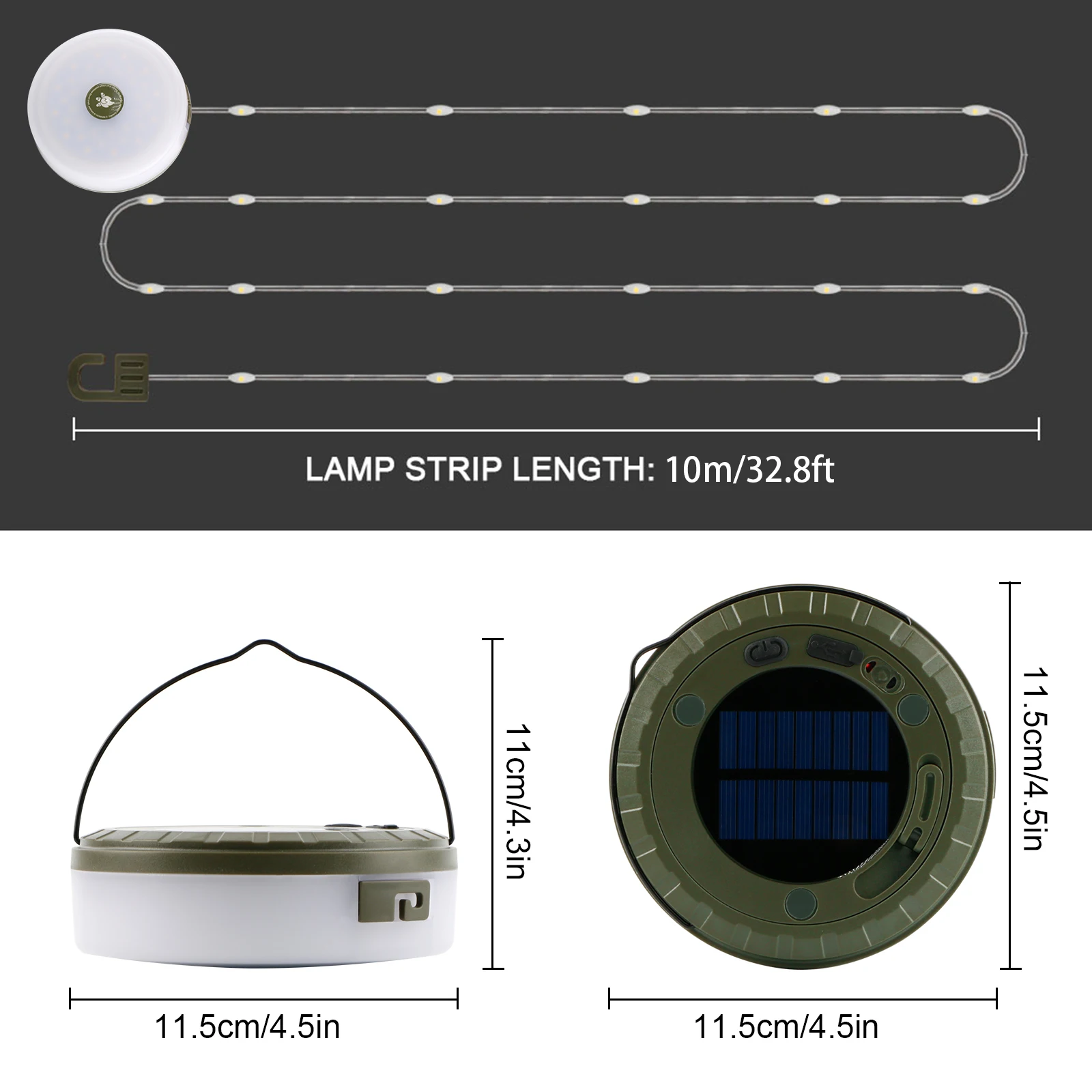 USB Camping Light With 10M LED Lights Strip,Storage Light Strip, Hidden Hook For Indoor Bedroom Home Decor Living Room,Festivals