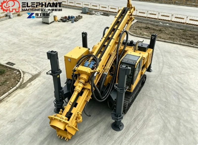 Reverse Circulation Crawler Exploration Rig Matched With Air Compressor For Mine Site Geological Survey Work