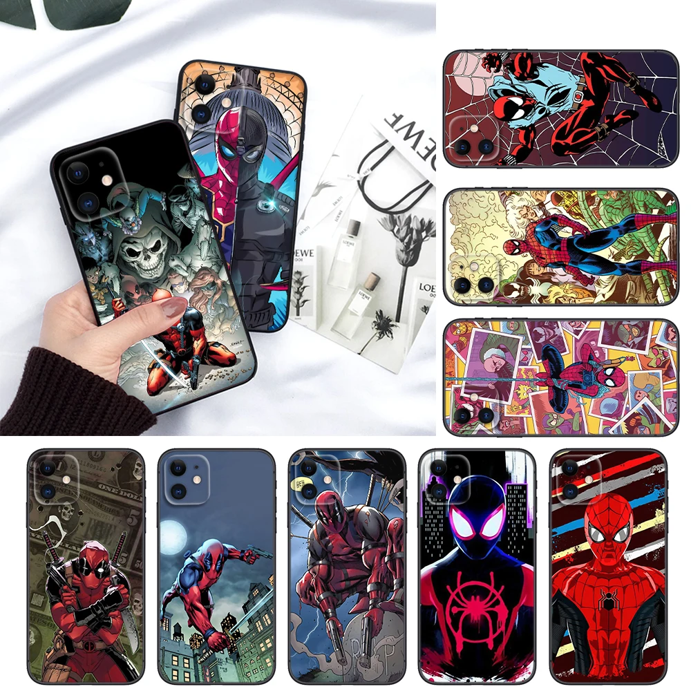 S-Spiderman Marvel Soft Case for Huawei Y5P Y6P Y7A Y8P Y9A Y6 Y7 Y8S Y9S Y9 Nova 9 9I 4E 5T 7 Mate 10 Lite 20 Pro P30