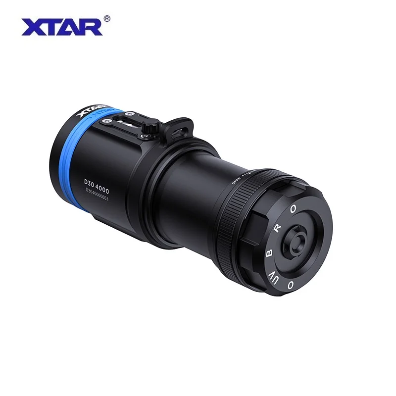 Imagem -06 - Xtar D30 4000 Lanterna Mergulho Luz Azul Vermelha uv Fotografia Subaquática Luz de Preenchimento 4000lumens 100 m