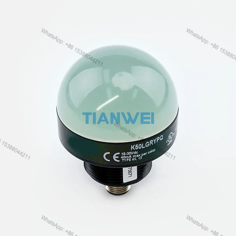 Hot Selling K50LGRYPQ New and K50 Core Series 50 mm M30 IP67 IP69K 18~30V DC General Purpose LED Indicator in Stock Now