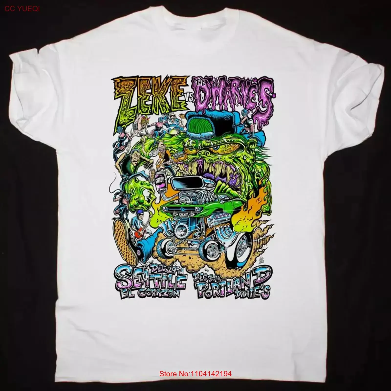 The Dwarves ZEKE Portland  T Shirt Full Size S 5XL vintage Washed Versatile graphic designer clothes fashion Comfortable homme