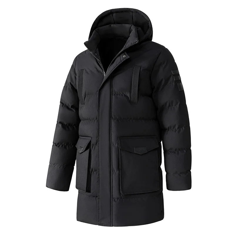 

Men's Long Parkas Thickened Winter Coat Oversized Hooded Plus Size Clothes New Fleece Warm Winter Jacket Men Hoodied Parka