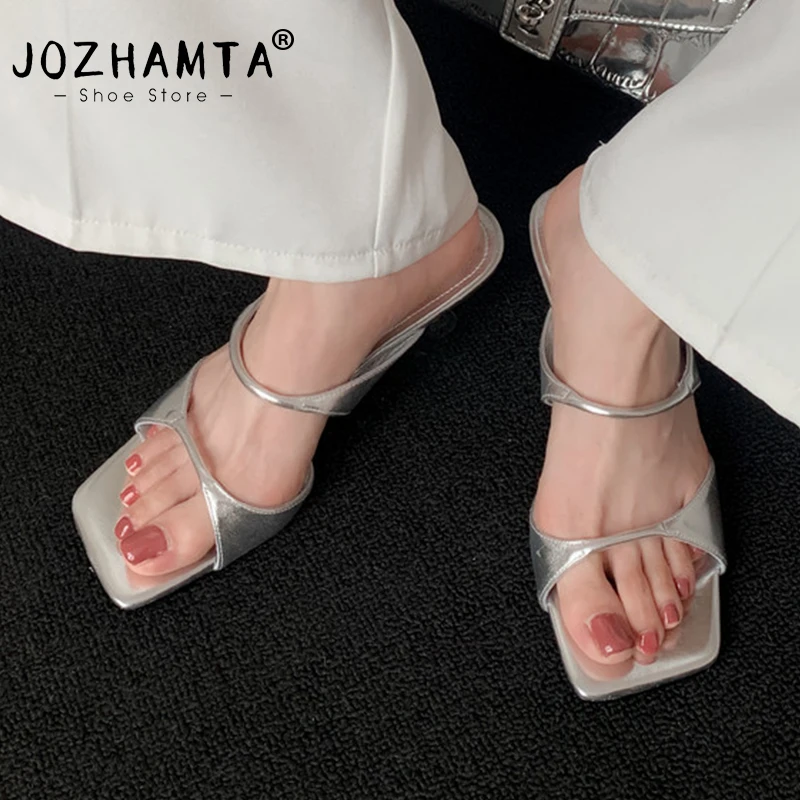 Women's Genuine Leather Thin Heel Sandals - Wedding Party