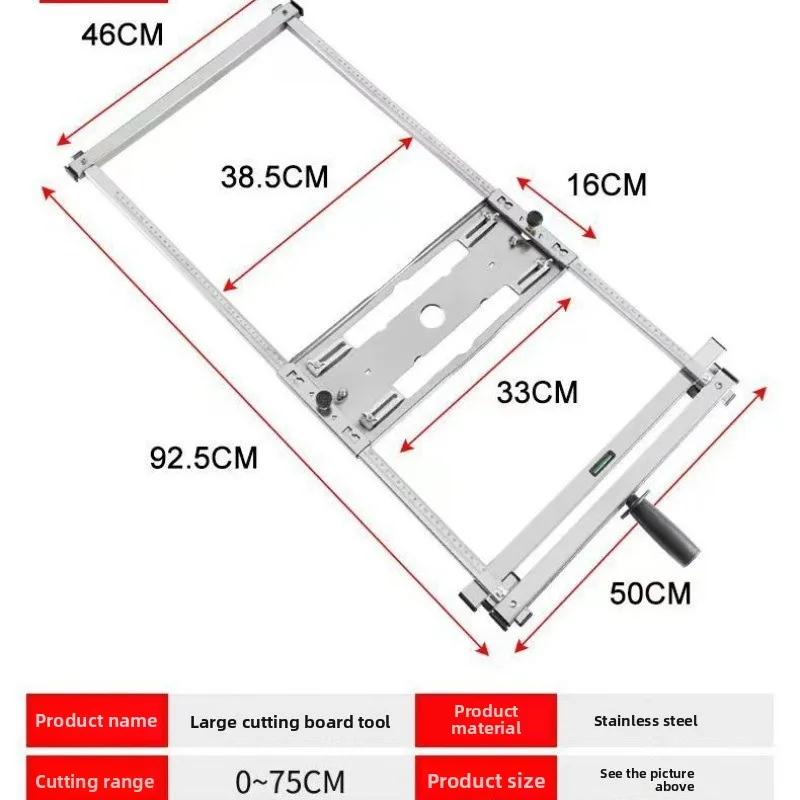 High Precision Bottom Plate Woodworking Board Cutting Machine for DIY Home Workshop Cutting Tool for Plywood MDF