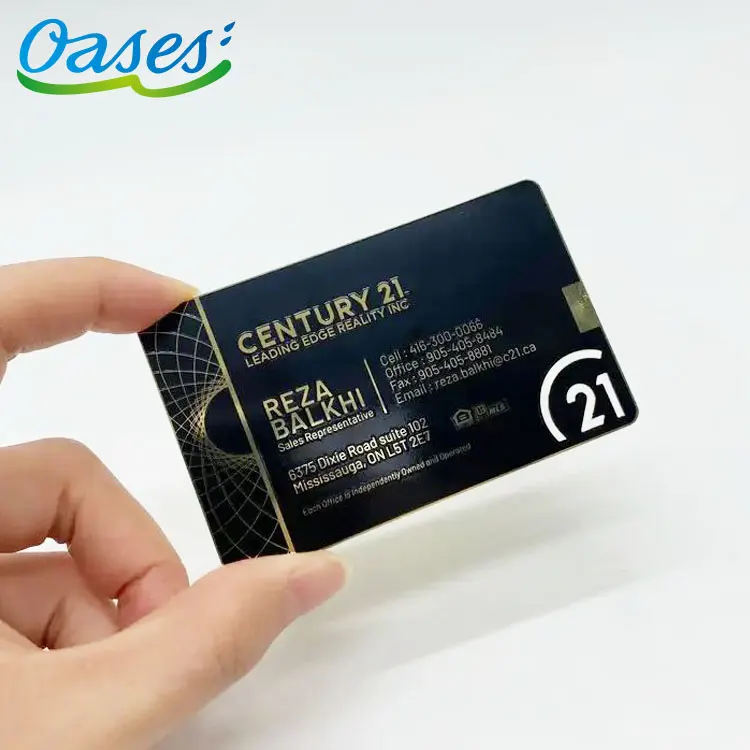 Customized query Cheap Custom Stainless Steel Matt Black Metal Business Card Printing Laser Engraving Metal Business Black Blank