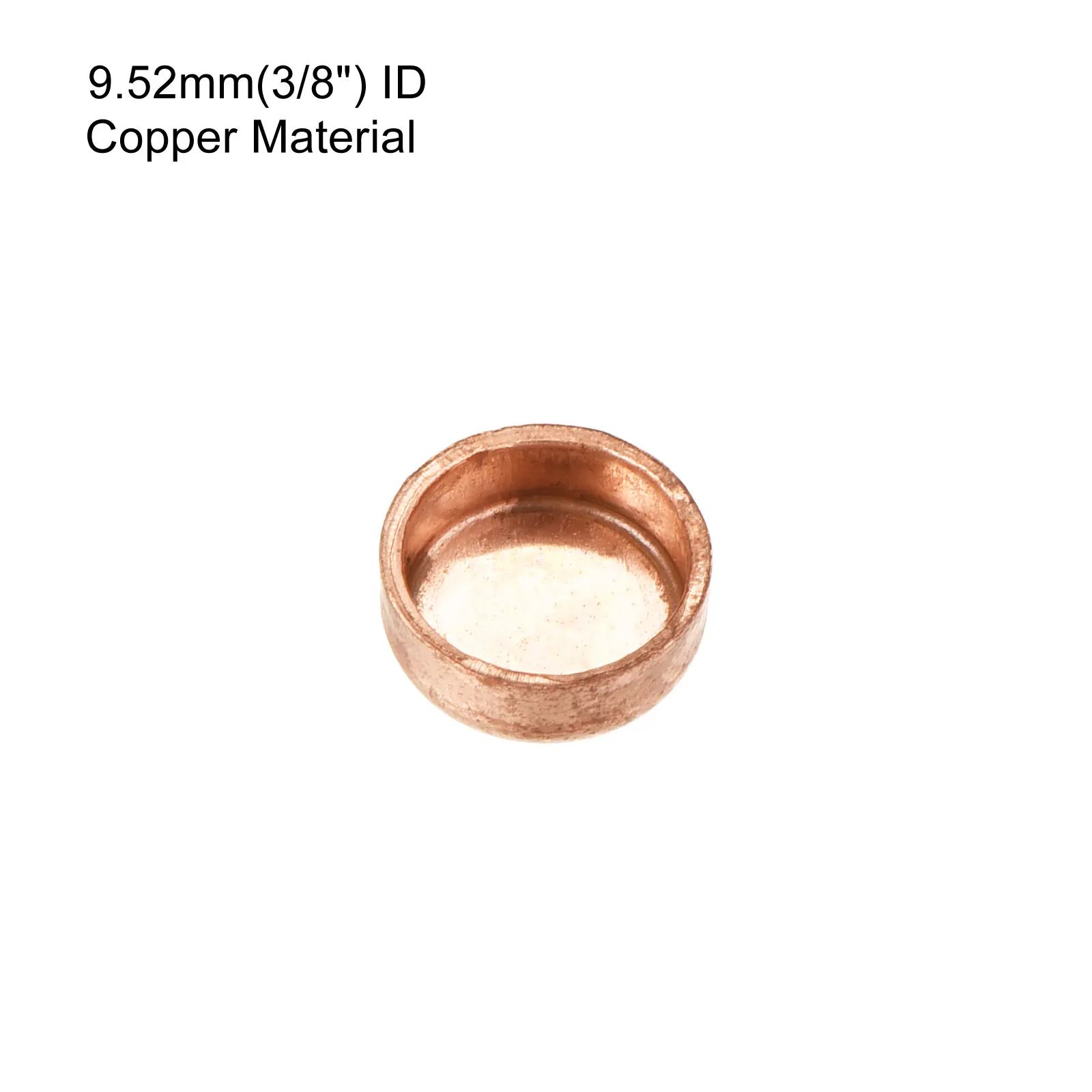 10pcs Copper End Cap Pipe Fitting Sweat Plug Connection  for Water Pipe Plumbing