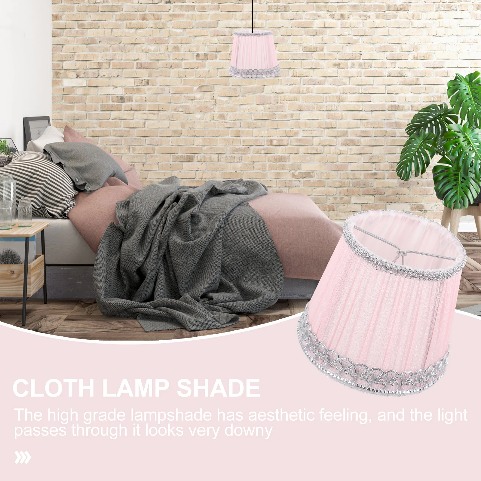 

Pleated Chiffon Lampshade Replacement Light Cover Accessory for Bedroom Living Room Decor Elegant Diffuse Lighting Design