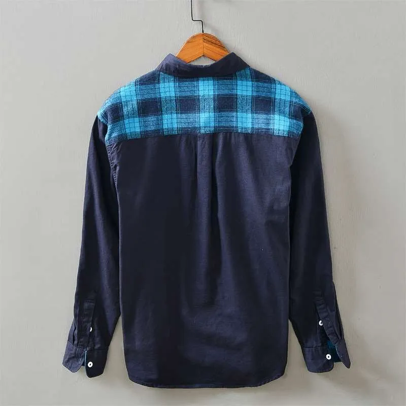 جديد الرجال عارضة القطن طويل Sve irt الخريف الشتاء الدافئة رقيقة Sle مادة أخرى 00٪ مريحة تناسب نمط آخر