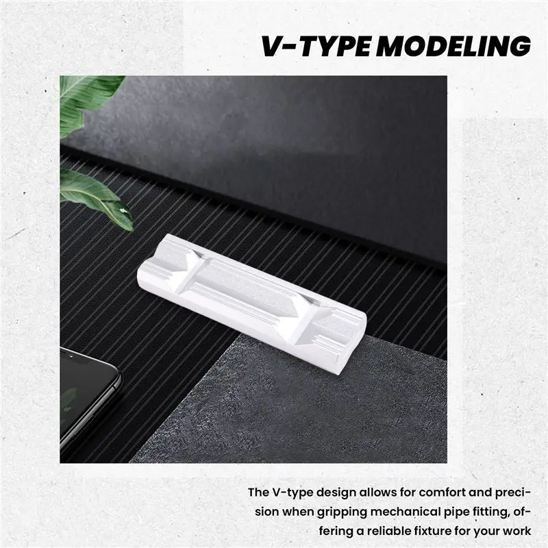 N96R 2Pcs 5Inch Vise Milling Vise Jaw Clamps Magnetic Bench Vice Pad Tools For Gripping Mechanical Pipe Fitting Fixed