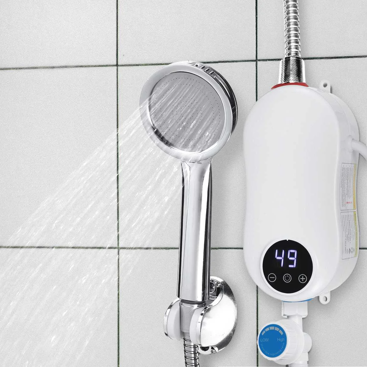 220V 5500W Instant Heating Electric Hot Kitchen Electric Faucet Water Heater Hot Water System Shower Head Tap Bathroom kitchen