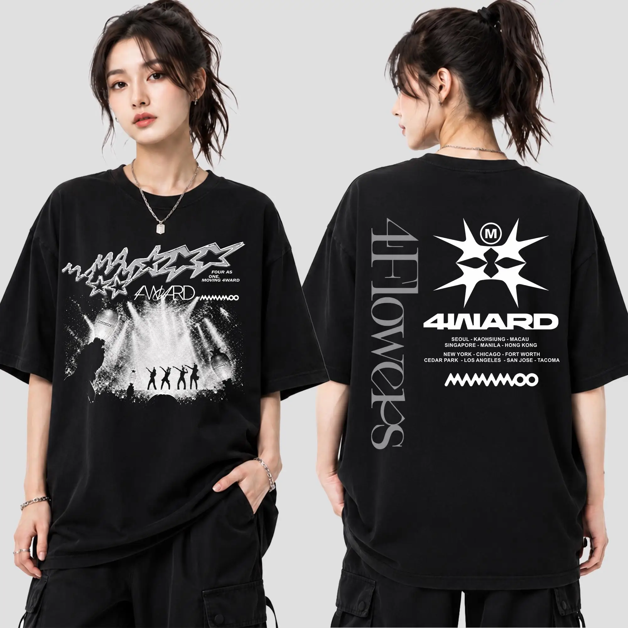Mamamoo 2026 World Tour 4Ward Shirt, Mamamoo 2026 World Tour Shirt, Mamamoo 4ward Mamamoo Member Solar Moonbyul Wheeln Hwasa Tee