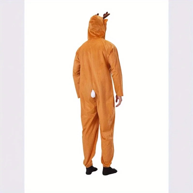 Cosplay Costumes Christmas Men and Women Christmas Reindeer Elk Onesie Stage Performance Clothes Fantasy Pajamas