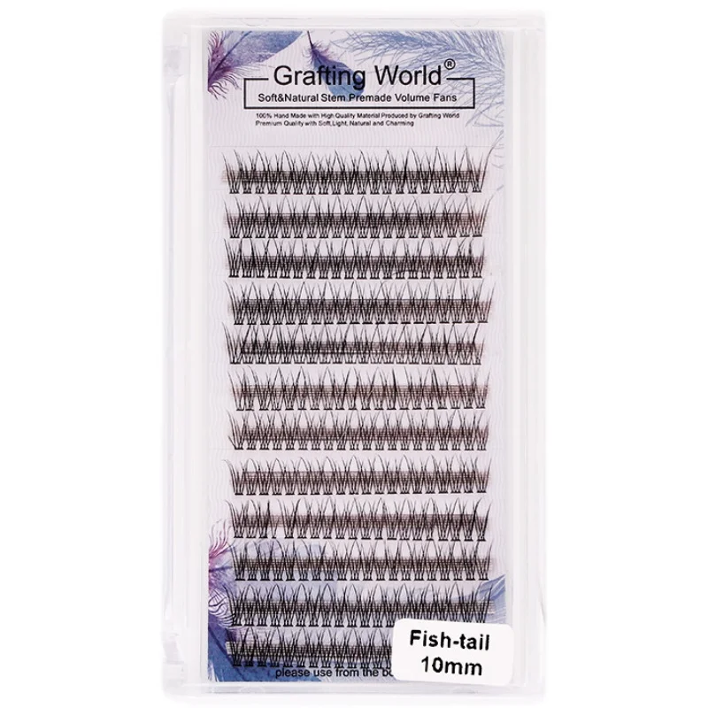 Grafting World New Style Eyelash Cluster Fish Tail Individual Eyelash 240 Pieces Eyelash No Make Extensions Make Up Tools