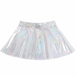 Skirts Women Mini Skirt 1 Piece Pleated Mini Skirts See Through Skirts Clubwear Transparent PVC 100% Brand New