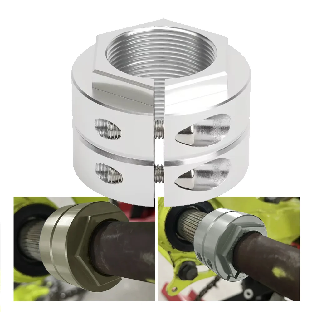 

ATV Double Locking Axle Nut CNC Aluminum for Yamaha Banshee 350 Polished fit YFZ350 Banshee / YFS200 Blaster 200